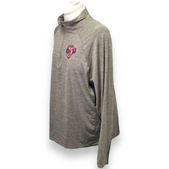 47 Forward 1/4 Zip Active Performance Pullover Jumbo Shrimp, Gray, size XL - Picture 2 of 5